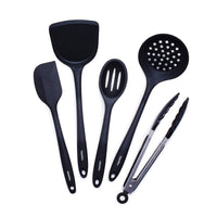 Black Nonstick Cooking Utensils (Set of 5)