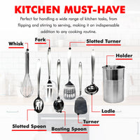 Stainless Kitchen Utensils (2) (Set of 8)