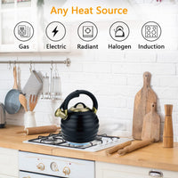 Black Stovetop Tea Kettle