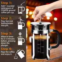 Glass French Press Coffee Maker