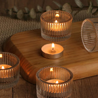 Clear Glass Tealight Holders (Set of 24)