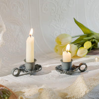 Blue Taper Candle Holders (Set of 2)