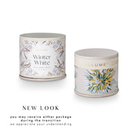 Winter White Tin Candle