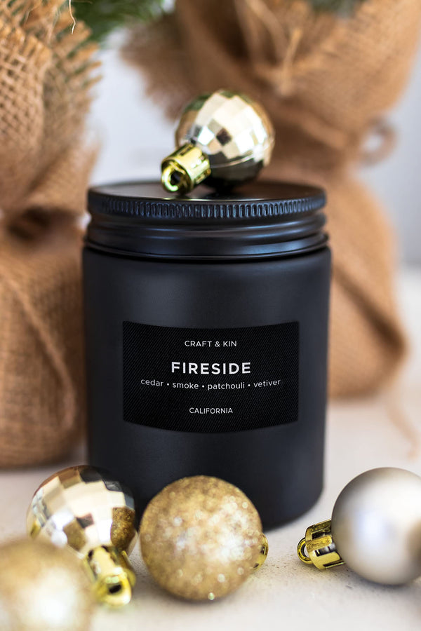 Smoky Fireside Wood Wick Candle