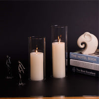 Clear Glass Hurricane Candle Sleeve