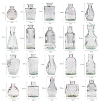 Clear Glass Flower Bud Vases