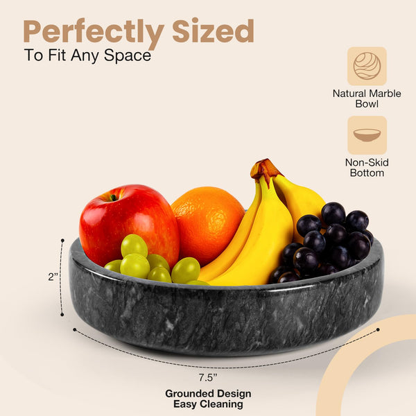Black Marble Centerpiece Bowl