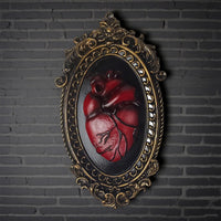 Red Anatomical Heart Sculpture