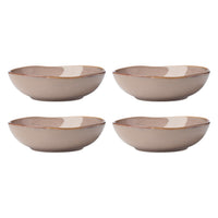 Clay Stoneware Pasta Bowls (Set of 4)