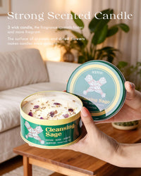 Sage & Crystal Soy Candle