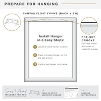 Black Canvas Float Frame