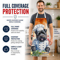 Dog Print Chef Apron