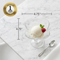 Clear Glass Dessert Bowls (Set of 4)