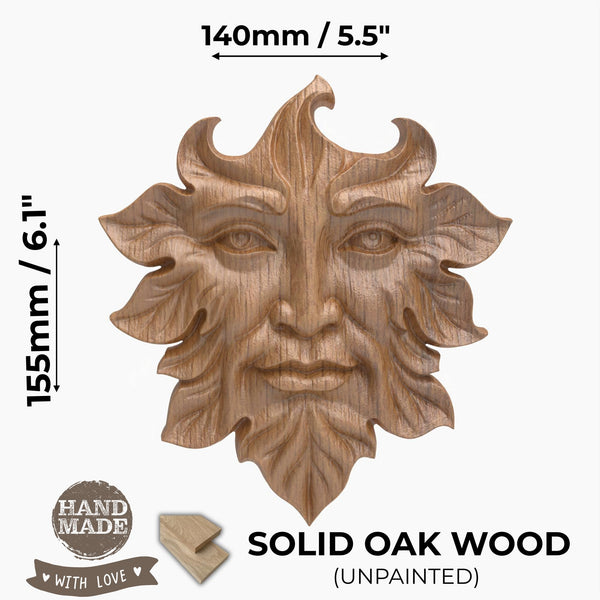 Oak Green Man Plaque