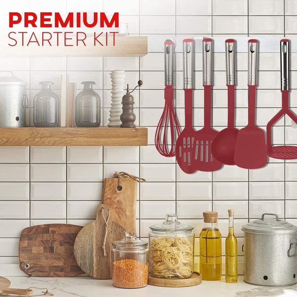 Red Nylon Utensil Set