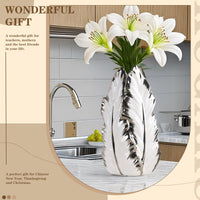 Silver Ceramic Vase
