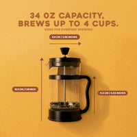 Black Glass French Press