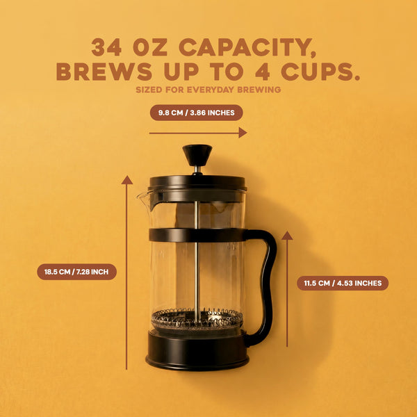 Black Glass French Press