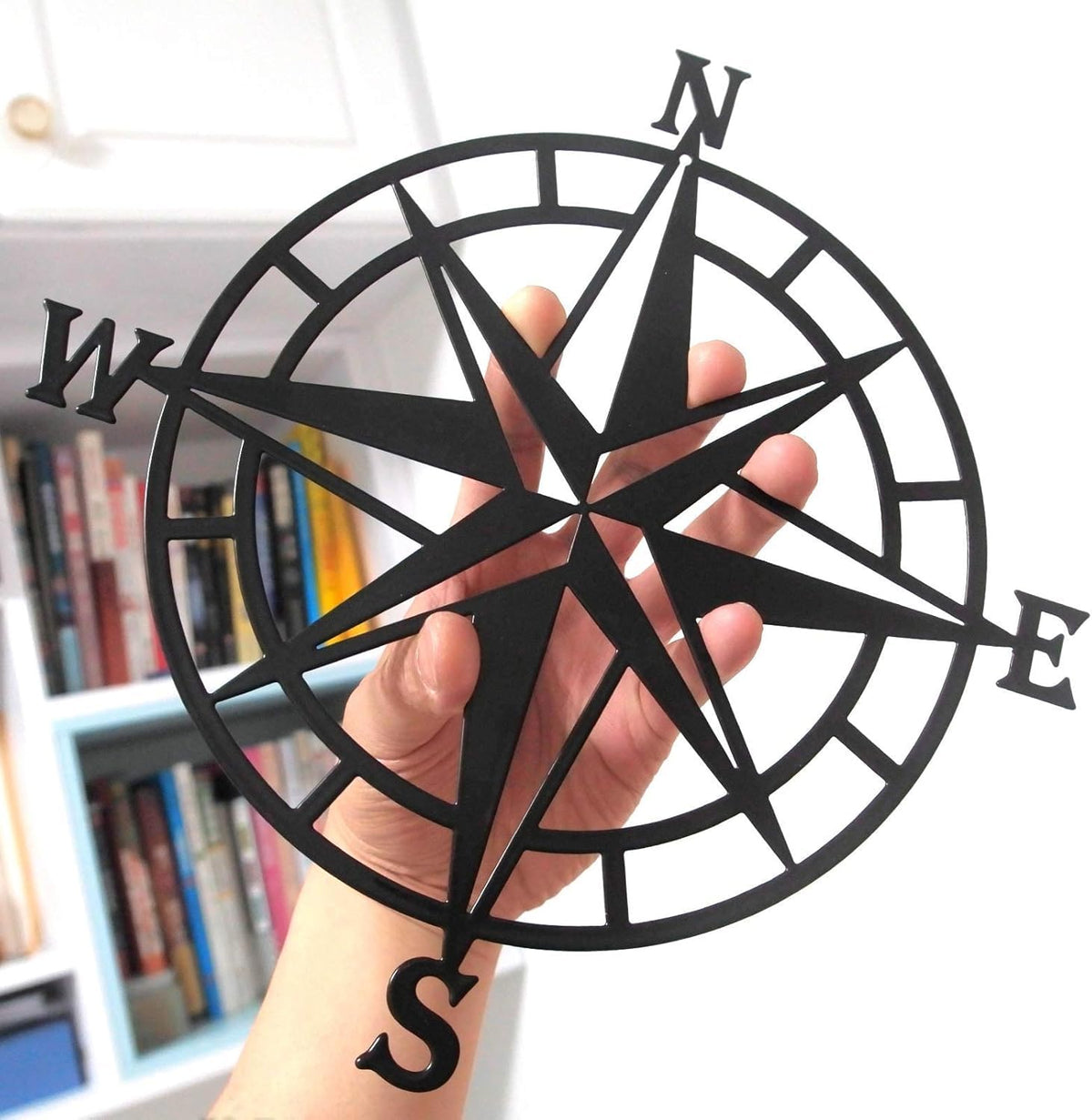 Metal Nautical Compass Decor