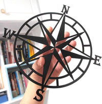 Metal Nautical Compass Decor