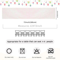 White Iridescent Table Runner