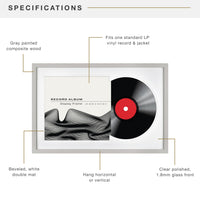 Gray Record Album Frame