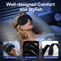 Black Heated Eye Mask