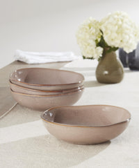 Clay Stoneware Pasta Bowls (Set of 4)