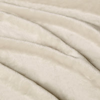 Beige Fleece Throw (Set of 2)