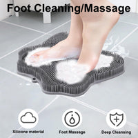 Grey Silicone Foot Scrubber