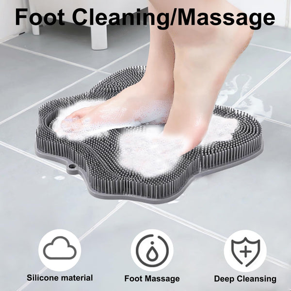 Grey Silicone Foot Scrubber