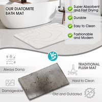White Stone Bath Mat
