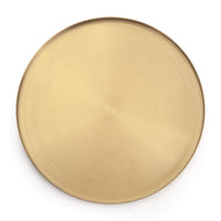 Gold Steel Candle Plate
