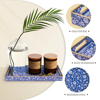 Blue Bohemian Vanity Tray