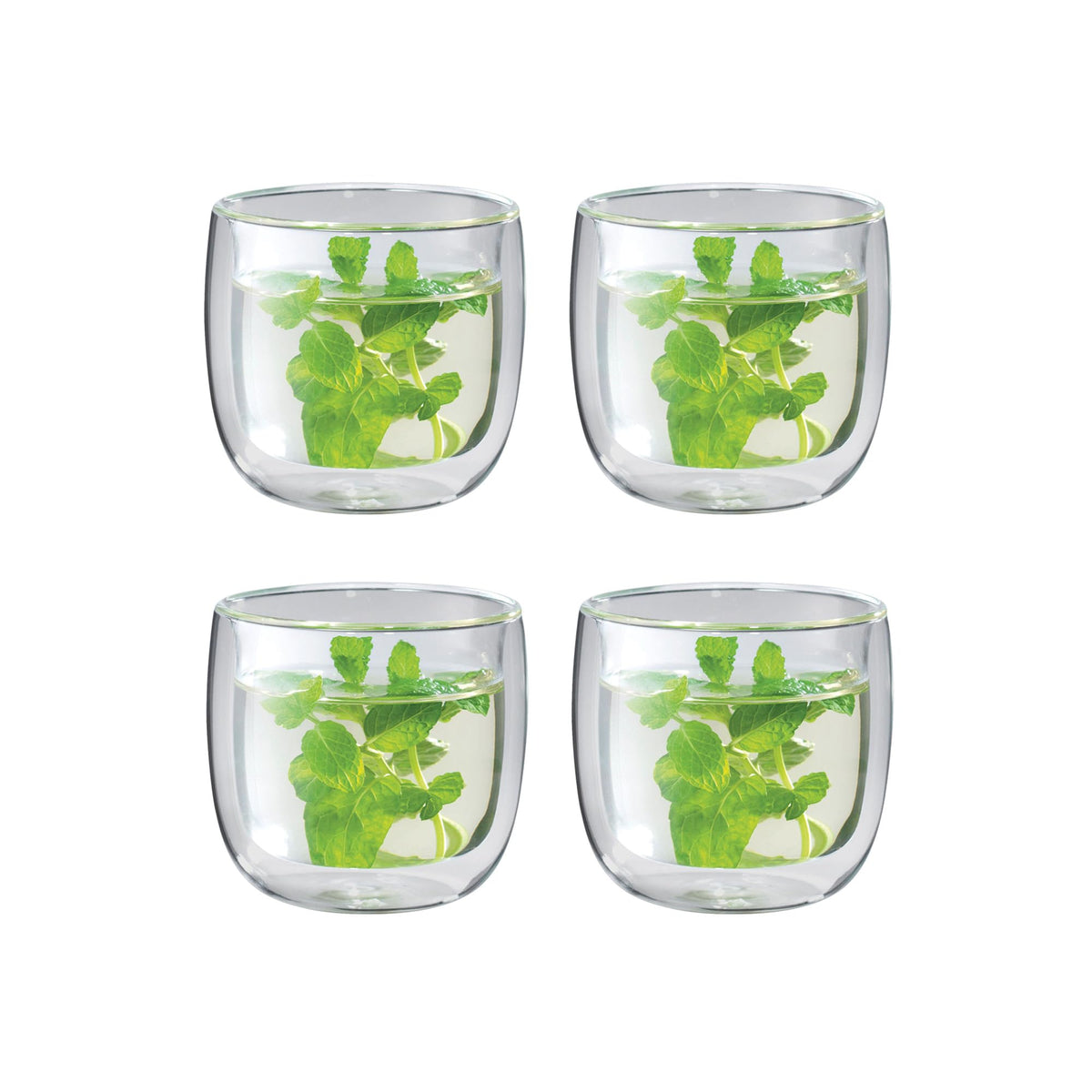 Double-Wall Tea Glasses (Set of 4)
