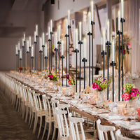 Matte Black 5-Arm Candelabra