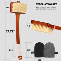 Boar Bristle Scrub Brush Set