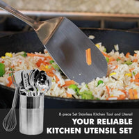 Stainless Kitchen Utensils (2) (Set of 8)