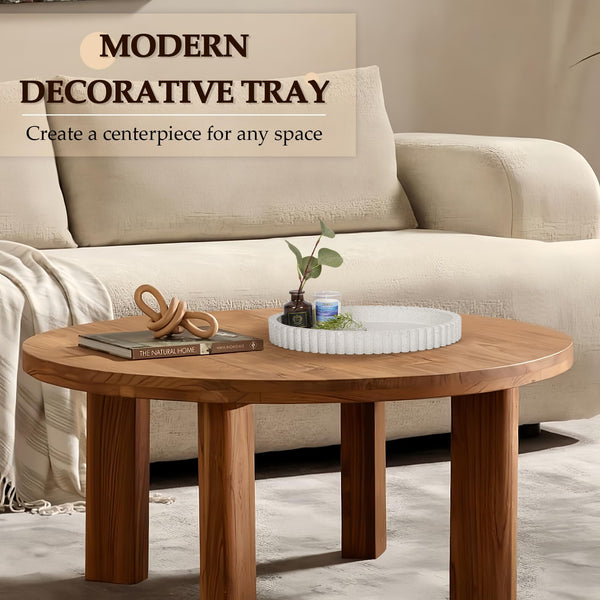 Granite Oval Coffee Table Tray