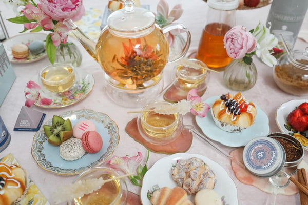 Glass Blooming Tea Teapot