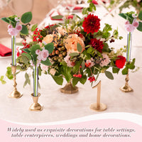 Glass Taper Candle Holders (Set of 6)
