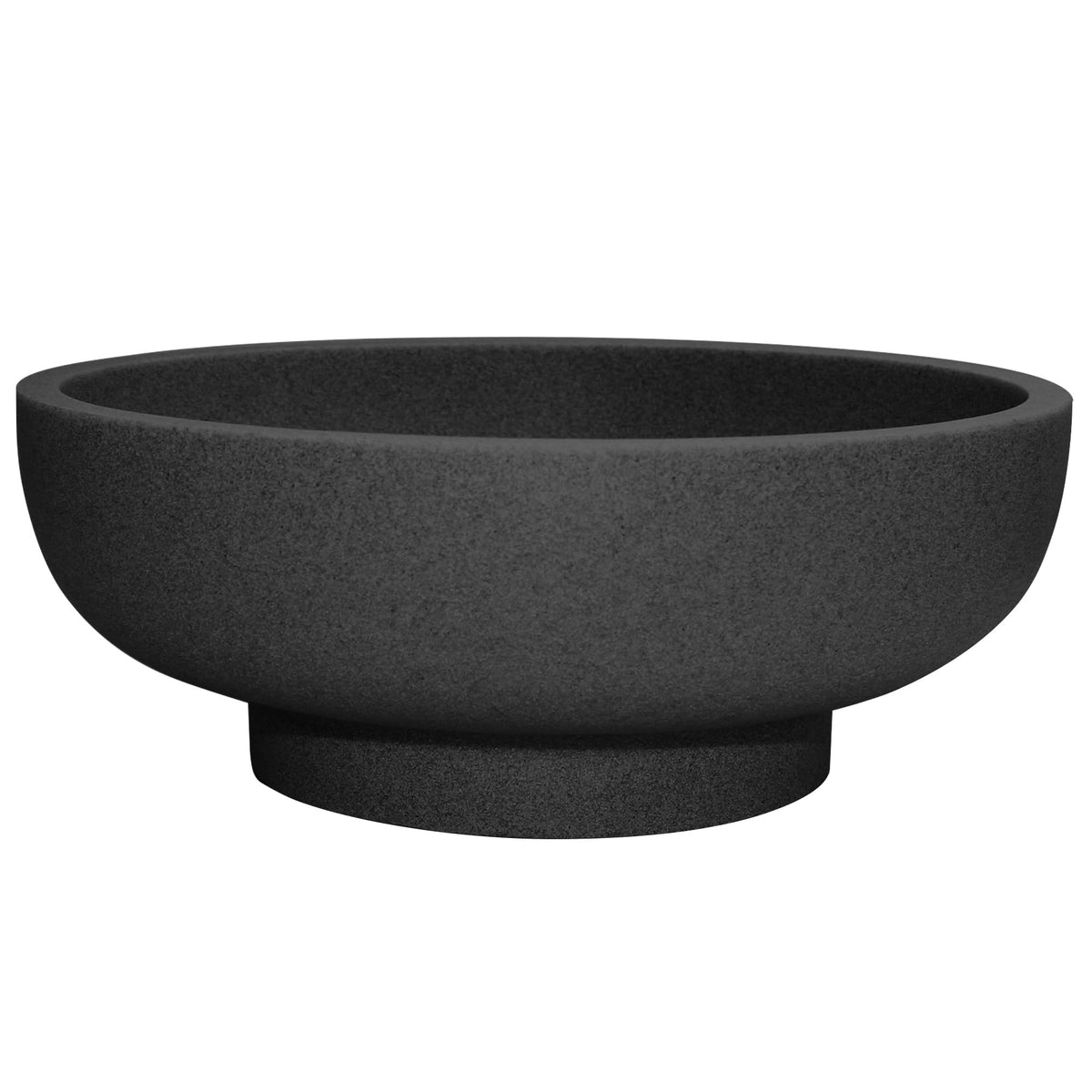 Black Stone Fruit Bowl