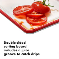 White Cutting Board & Tray (Set of 2)