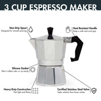Silver Stovetop Espresso Maker