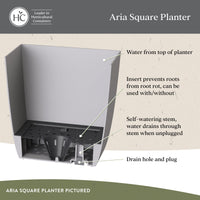 Glossy White Square Planter (Set of 2)