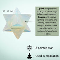 Opalite Merkaba Crystal