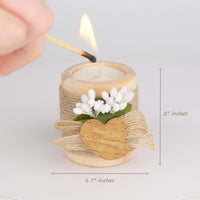 Wood Tealight Candle Holders