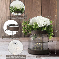 Glass Lantern Vase