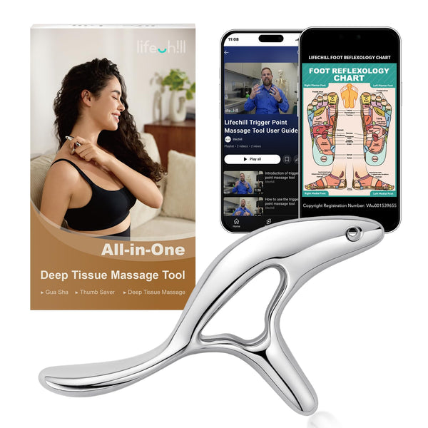 Silver Trigger Point Massage Tool