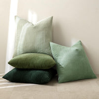 Forest Green Corduroy Pillow Cover (Set of 4)
